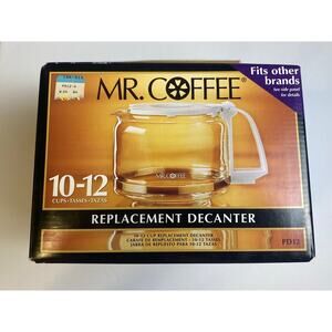 Vintage Mr. Coffee White Replacement Decanter 10-12oz. Open Box